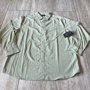 R&R Casual Polo Shirt for big guys size X-LARGE Green textured cloth